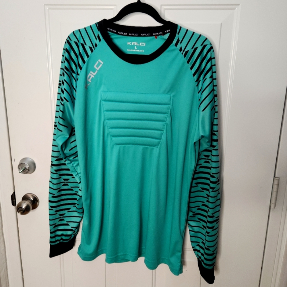 Men's Kalci‎ Green Soccer Jersey  Size Large